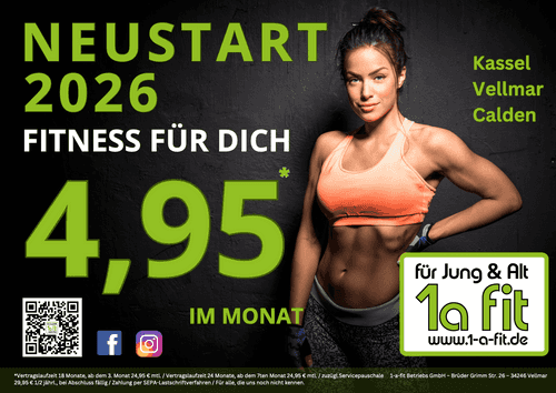 Jetzt im 1a fit trainieren